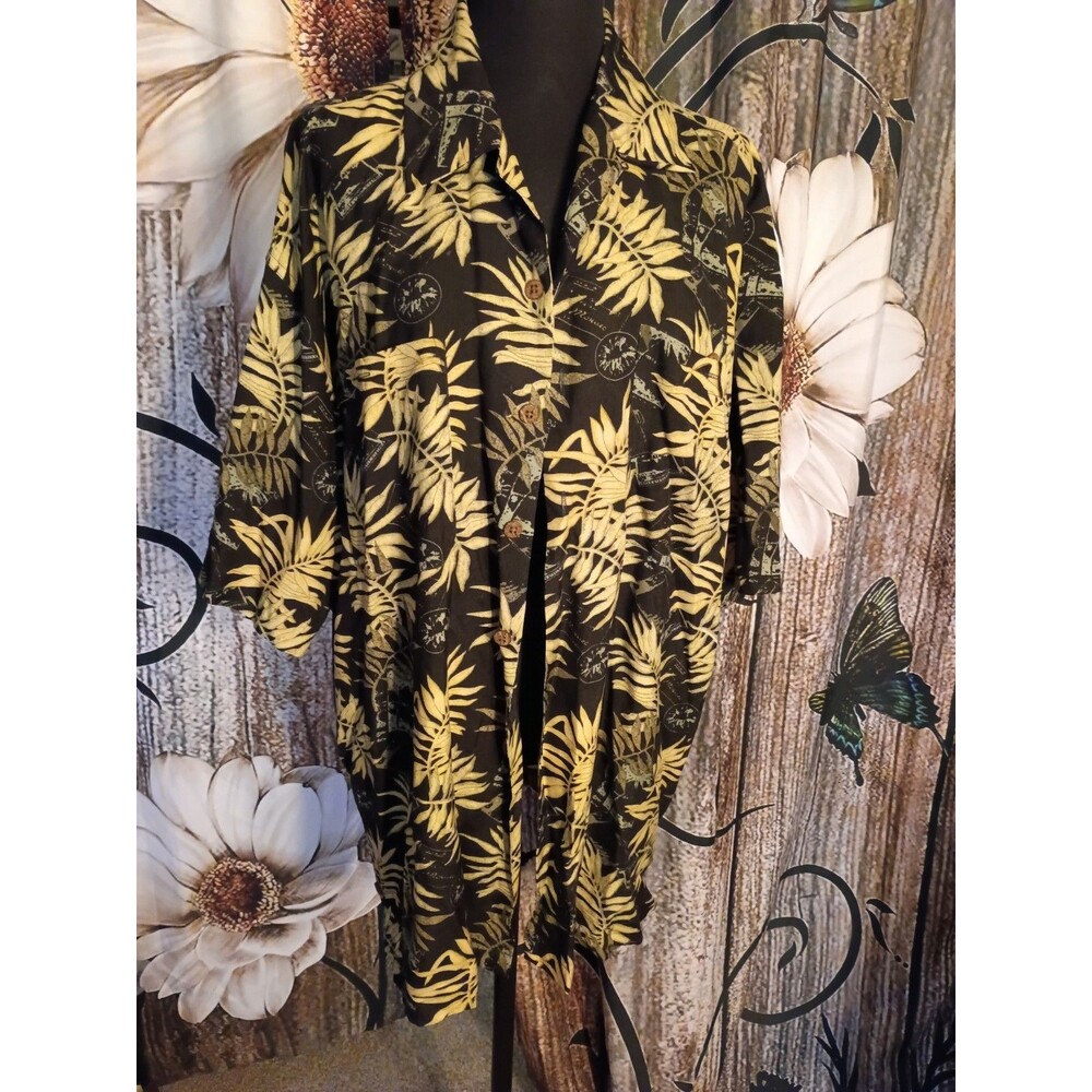 Preswick & Moore short-sleeve tropical Hawaiian shirt Size XL